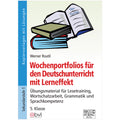 Wochenportfolios für den Deutschunterricht – 5. Klasse