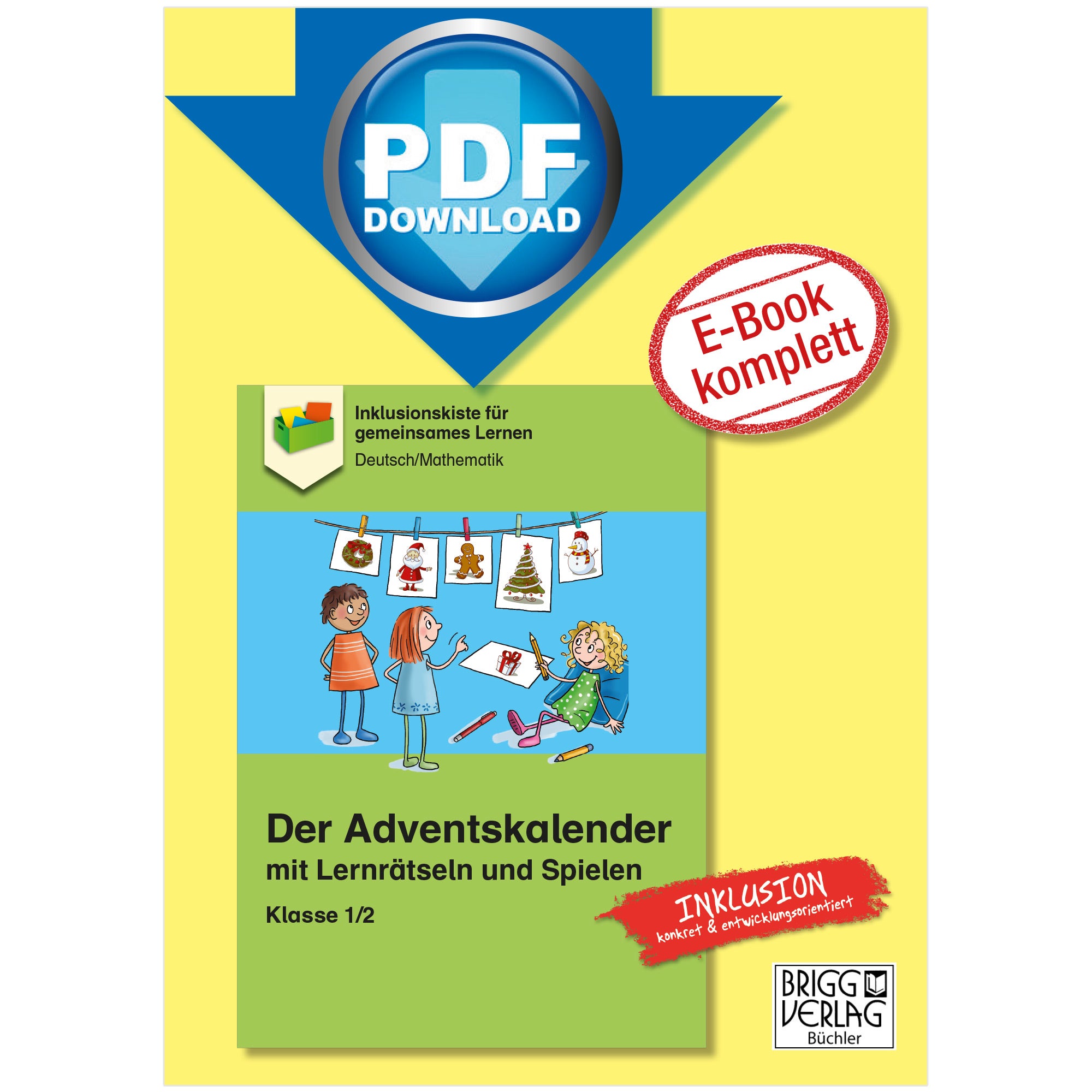 Der Adventskalender mit Lernrätseln und Spielen