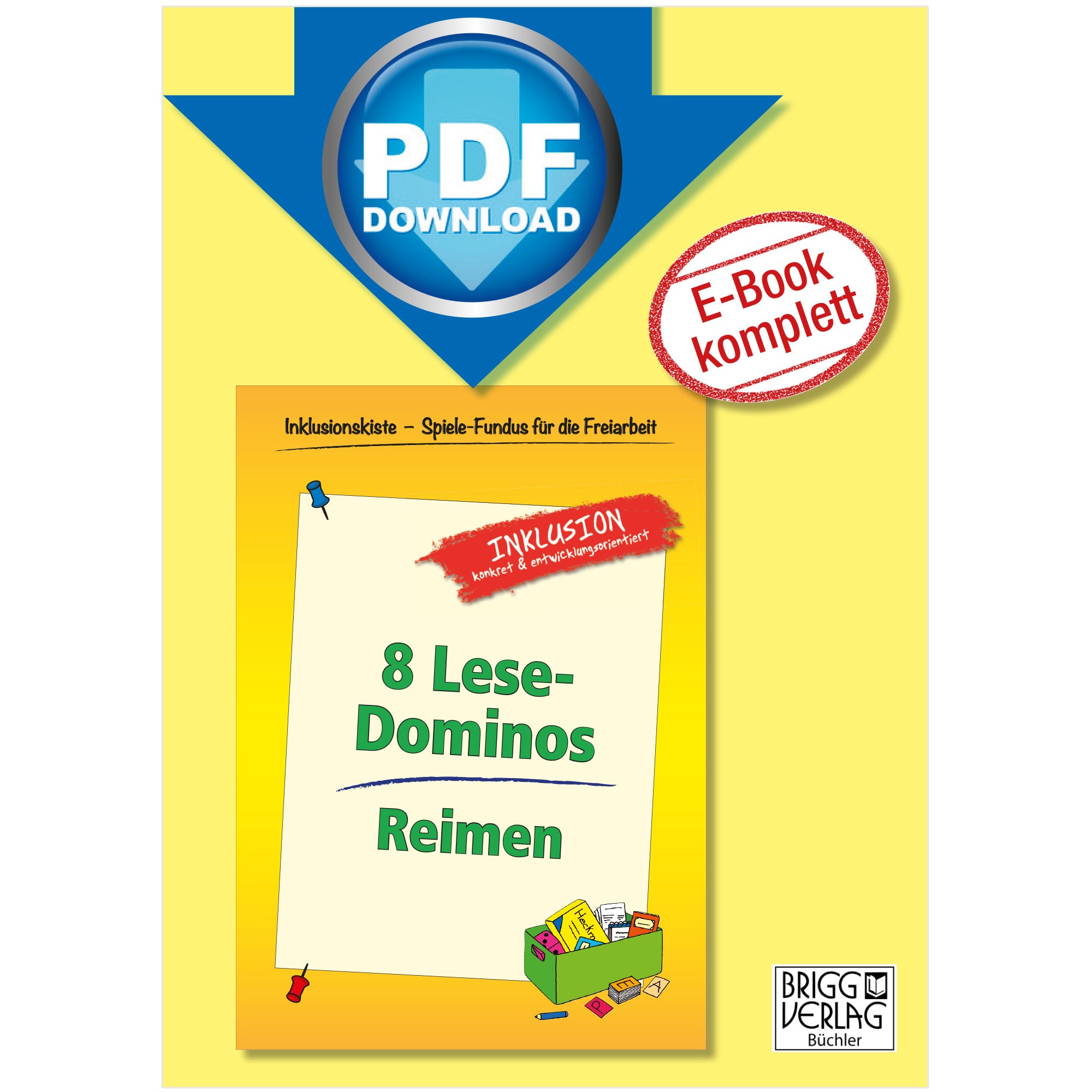 Freiarbeitsmaterial Lese-Domino-Reimen