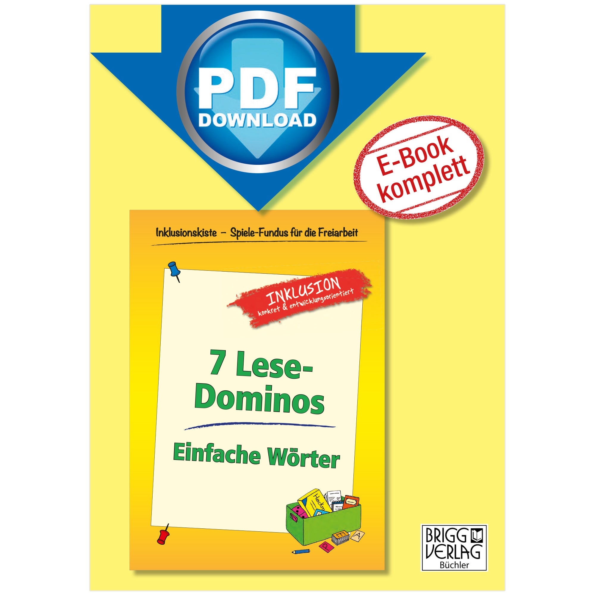 7 Lese-Dominos: Einfache Wörter