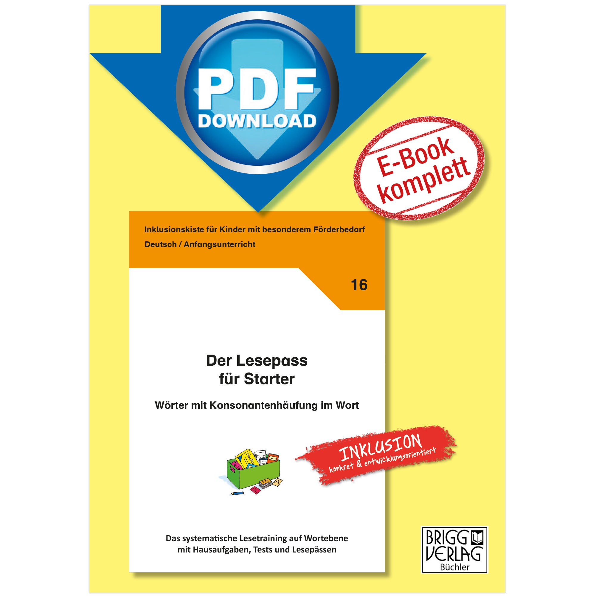 Der Lesepass für Starter - Wörter mit Konsonantenhäufung im Wort