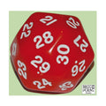 30er-Würfel mit Zahlen - rot