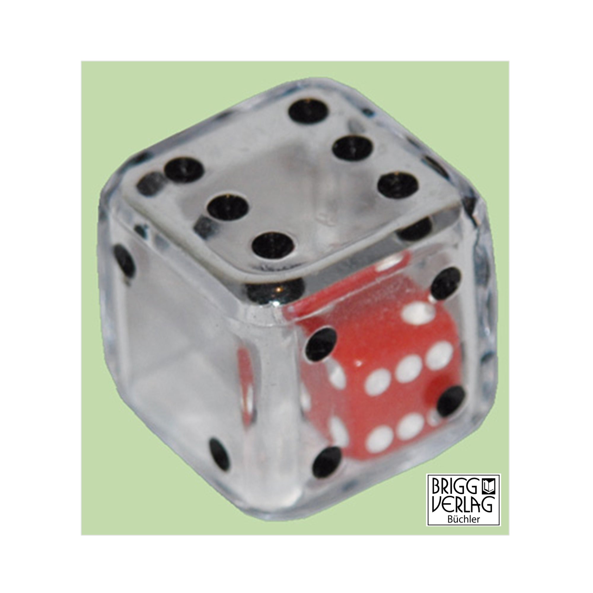 6er-Würfel mit kleinem 6er-Innenwürfel