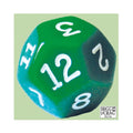 12er-Würfel - Zahlen 1 bis 12 (grün)