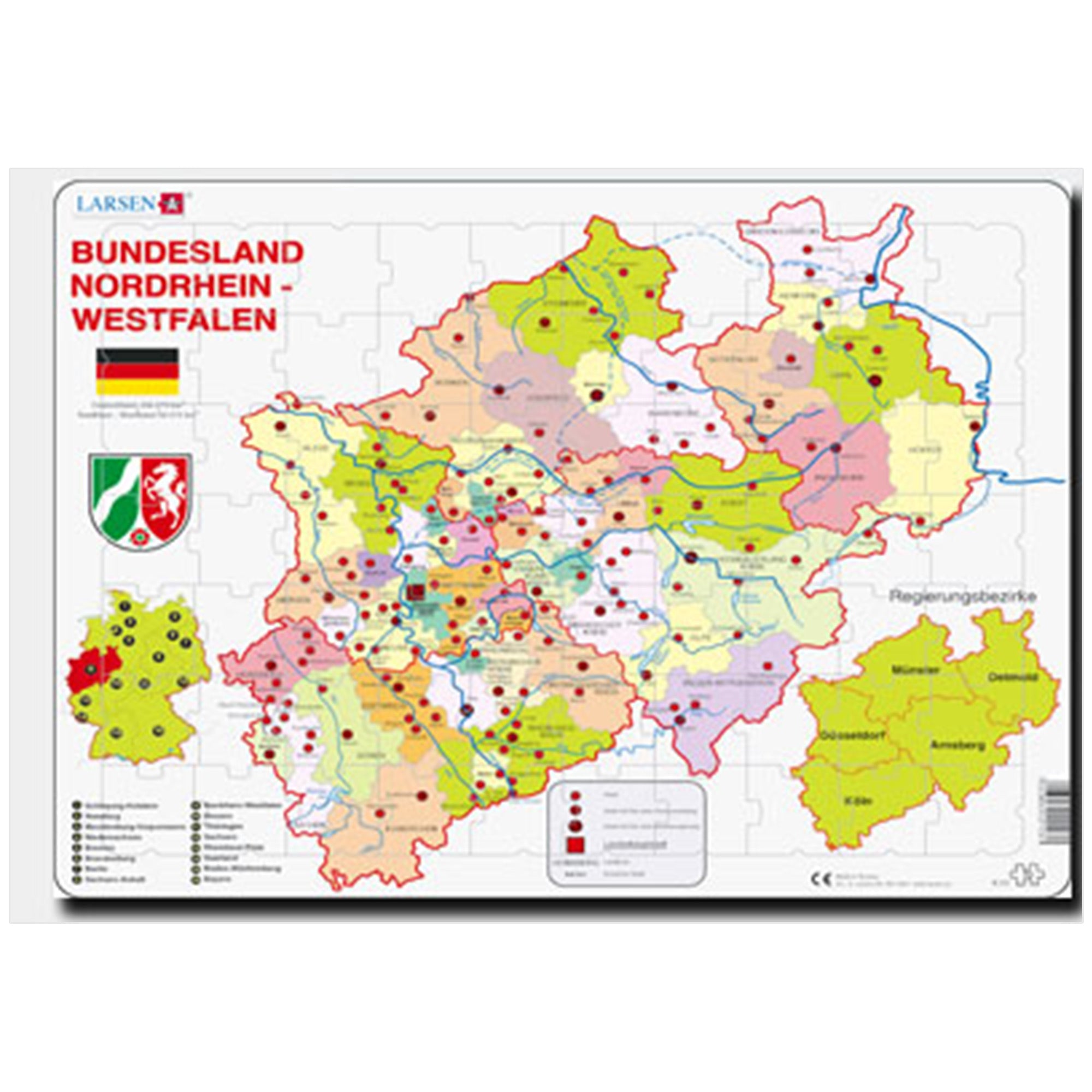 Lernpuzzle Bundesland NRW (politisch)